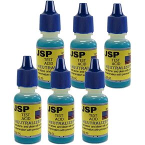 6 Piece Gold Silver Test Solution Neutralizer 1/2 oz Bottle Testing Solution Stone Cleaner
