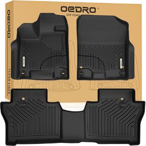OEDRO Floor Mats Compatible with 2017-2022 Honda CR-V, Includes Front & Rear Seat Rubber Floor Liners Black Vehicle Carpet - All Weather Guard Odorless in Kuwait