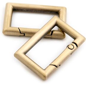 Purse Ring Rectangle Buckle, 10 PCS Strap Connector Belt Loop Leather Craft