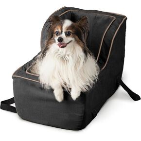 Snoozer High-Back Console Dog Car Seat - Small Dog Car Seat, Center Console Booster Bed for Small Size Dogs up to 12 lbs, Washable - Large