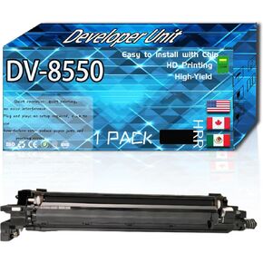 Compatible for Kyocera DV-8550 Replacement Developer Unit Used with TASKalfa 3552ci 3553ci 4002i 4003i 4052ci Printers, High Production Multiple Options (4-Pack BK/C/M/Y)