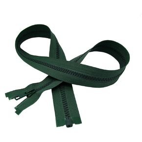 toauo 24" Vislon Zipper YKK #5 Molded Plastic Separating - 890 Dark Green Hemlock (1 Zipper/Pack)