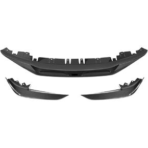 Spoiler Separator, Dry Carbon Fiber Car Front Bumper Spoiler Lip Splitter Body Kit Bumper Lip Chin Guard Compatible for BMW 4 Series I4/G26 2020-IN