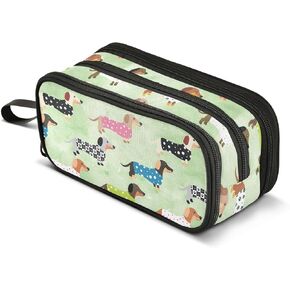 ZAZYXTJ Western Aztec Large Capacity Pencil Case 3 Compartment Pen Pouch Storage Canvas Makeup Bag for School Office Teen Girl Boy Men Women