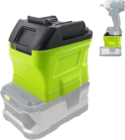 DM18RL Battery Adapter for Dewalt/Milwaukee to Ryobi Battery Adapter, Convert for Dewalt 20V Llithium Battery to Ryobi Tool 18V P105 P107 P108 Battery with 5V 2.1A USB Charge in Kuwait
