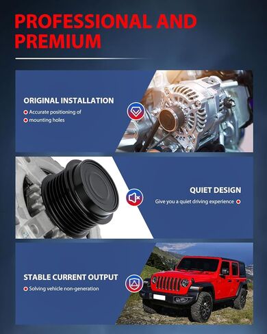 cciyu Alternators 11385 Fit for 2009-2013 For Toyota Corolla 1.8L 2009-2010 For Toyota Matrix 1.8L 2009-2010 For Pontiac Vibe 1.8L 210-0731 210-0699 104210-5490 104210-5491 27060-0P150 in Kuwait