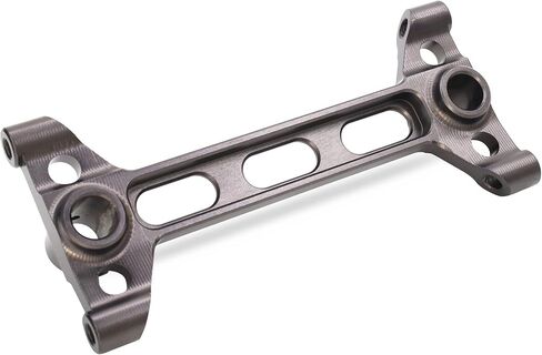 TREAL Aluminum 7075 SCX6 Rear Chassis/Shock Tower Brace, Rr Chass Shock Tower Frame Compatible with Axial SCX6 1/6 Jeep (Titanium) in Saudi Arabia