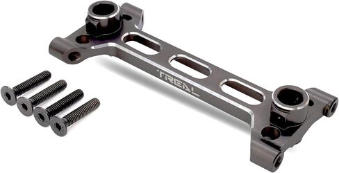 TREAL Aluminum 7075 SCX6 Rear Chassis/Shock Tower Brace, Rr Chass Shock Tower Frame Compatible with Axial SCX6 1/6 Jeep (Titanium) in Saudi Arabia