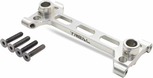 TREAL Aluminum 7075 SCX6 Rear Chassis/Shock Tower Brace, Rr Chass Shock Tower Frame Compatible with Axial SCX6 1/6 Jeep (Titanium) in Saudi Arabia