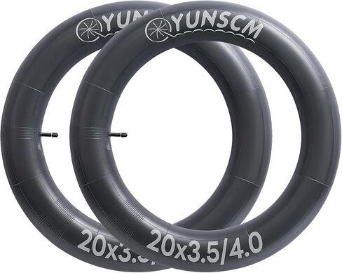 2 قطعة أنابيب إطارات سميكة 20 بوصة 20 × 4.0 AV32mm صمام شريدر 20 بوصة أنابيب دراجة سميكة متوافقة مع أنابيب الإطارات الدهنية للدراجة الكهربائية/الدراجة الجبلية 20x4.0 in Saudi Arabia