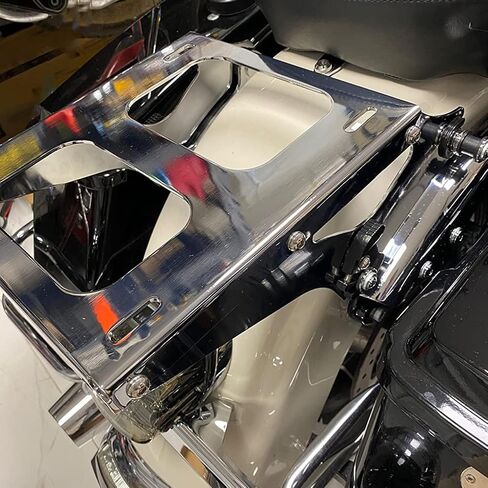 حامل أمتعة قابل للفصل من الكروم مكون من قطعتين متوافق مع Touring Road King Street Glide Road Glide Electra Glide Tour Pack Pak 2014-2023 in Saudi Arabia
