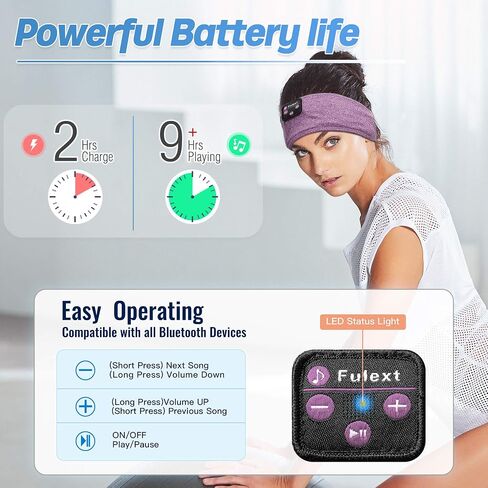 Sleep Headphones, Bluetooth Sleeping Headphones Headband Soft Elastic Comfortable Bluetooth Headband,Cool Tech Gadgets Sleeping Gifts for Women Men Birthday Christmas Valentine's Day in Saudi Arabia