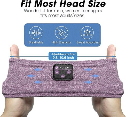 Sleep Headphones, Bluetooth Sleeping Headphones Headband Soft Elastic Comfortable Bluetooth Headband,Cool Tech Gadgets Sleeping Gifts for Women Men Birthday Christmas Valentine's Day in Saudi Arabia