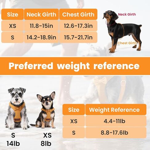 Small Dog Harness and Leash Set, Adjustable Puppy Harness for Small Dogs, No Pull Puppy Leash and Harness,Pet Harness with 1.5m Leash, Puppy Carrier Sling for Small Dogs, Cats (Yellow, S) in Kuwait