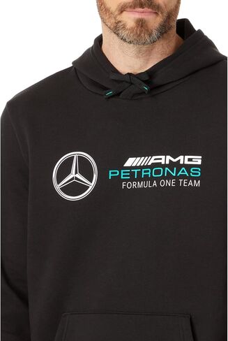 PUMA Men's Standard AMG Petronas Formula 1 ESS Fleece Hoodie, Mercedes Team Silver, X-Large in Saudi Arabia