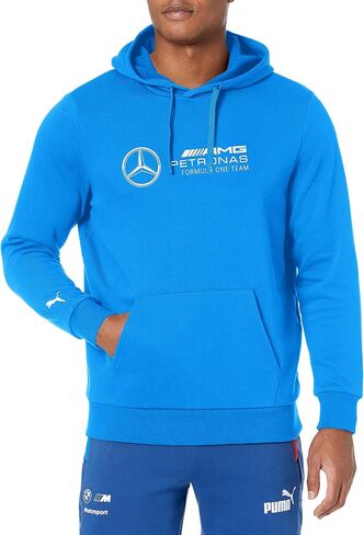 PUMA Men's Standard AMG Petronas Formula 1 ESS Fleece Hoodie, Mercedes Team Silver, X-Large in Saudi Arabia