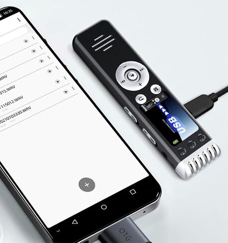 مسجل صوتي منشط عبر USB - مسجل رقمي سعة 32 جيجابايت للمحاضرات والاجتماعات جهاز تسجيل صوتي قابل لإعادة الشحن وعمر بطارية 24 in Saudi Arabia