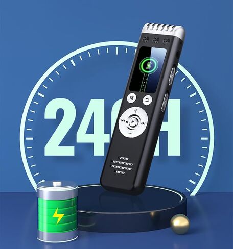 مسجل صوتي منشط عبر USB - مسجل رقمي سعة 32 جيجابايت للمحاضرات والاجتماعات جهاز تسجيل صوتي قابل لإعادة الشحن وعمر بطارية 24 in Saudi Arabia