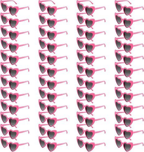 6/12/24 Pack Heart Sunglasses Vintage Heart Shaped Glasses Bulk Bachelorette Sunglasses for Women Wedding Party in Kuwait