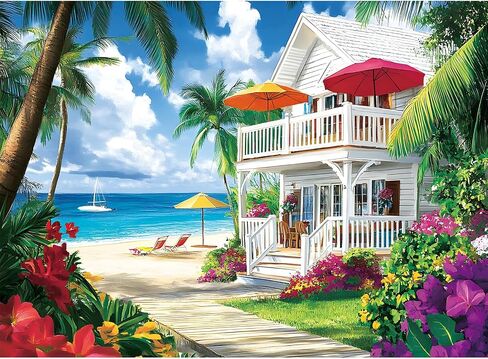 Puzzles for Adults 300 Pieces Sea View Room Puzzles 300 Pieces for Adults,Interlock Perfectly Letter on Back No Dust,Challenging Puzzle Home Decor Birthday Party Gift Toy for Men Women Olders Seniors in Saudi Arabia