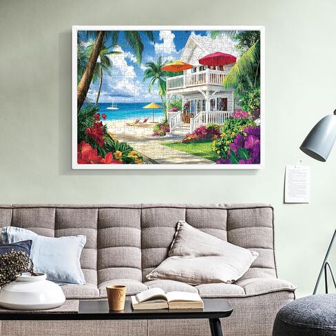Puzzles for Adults 300 Pieces Sea View Room Puzzles 300 Pieces for Adults,Interlock Perfectly Letter on Back No Dust,Challenging Puzzle Home Decor Birthday Party Gift Toy for Men Women Olders Seniors in Saudi Arabia