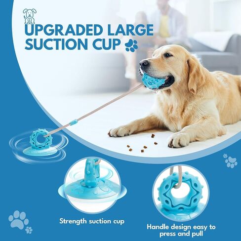 Suction Cup Dog Toys Tug of War, Dog Toys for Small Medium Dogs, Mentally Stimulating Puppy Teething Toys to Keep Them Busy in Saudi Arabia