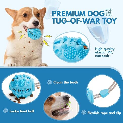 Suction Cup Dog Toys Tug of War, Dog Toys for Small Medium Dogs, Mentally Stimulating Puppy Teething Toys to Keep Them Busy in Saudi Arabia