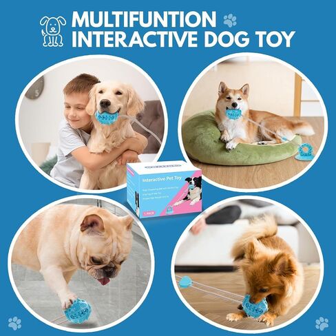 Suction Cup Dog Toys Tug of War, Dog Toys for Small Medium Dogs, Mentally Stimulating Puppy Teething Toys to Keep Them Busy in Saudi Arabia