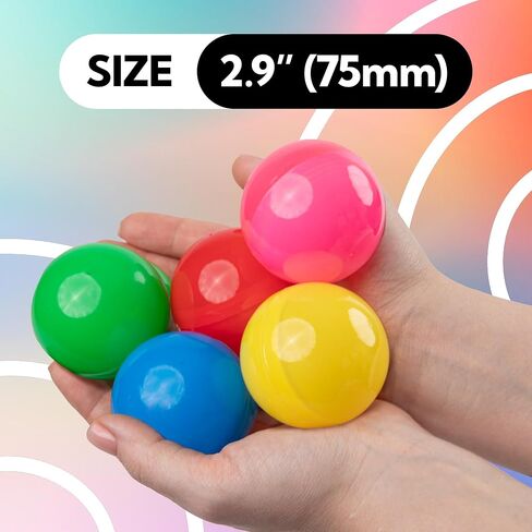 Vending Machine Capsules - 3" Empty Plastic Capsules - 14 Pcs Toy Capsule - Clear Round Large Easter Eggs - Bath Bombs Molds - Party Favors Pinata Stuffers DIY Craft Supplies in Saudi Arabia