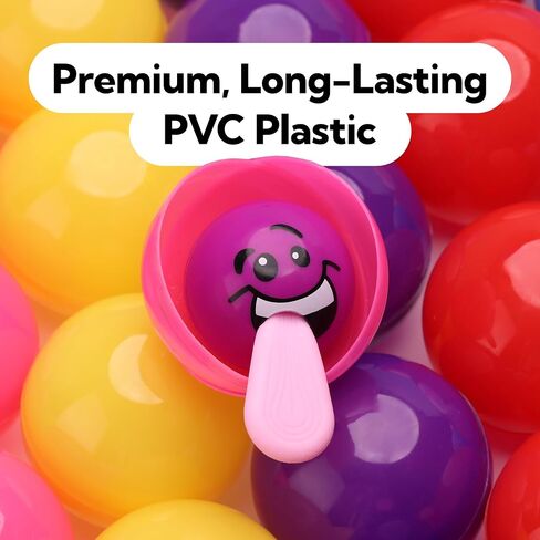 Vending Machine Capsules - 3" Empty Plastic Capsules - 14 Pcs Toy Capsule - Clear Round Large Easter Eggs - Bath Bombs Molds - Party Favors Pinata Stuffers DIY Craft Supplies in Saudi Arabia