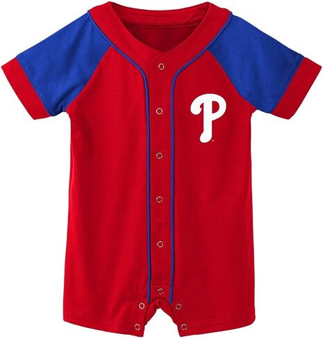 Outerstuff MLB Unisex-Baby Newborn & Infants 0-24 Months Little Slugger Onesie Bodysuit Romper in Saudi Arabia