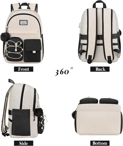 Cute School Backpack for Teen Girls,Backpacks for Women College Students Middle School Travel,Back Pack Bookbag Laptop Bag Mochila Escolares Mujer Niña in Kuwait