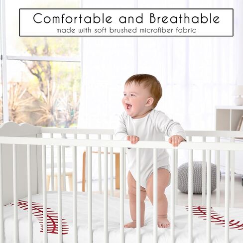 Sweet Jojo Designs Brown and White Football Boy Baby Fitted Crib Sheet for Infant Newborn Nursery Toddler Bed Room Standard Mattress - for The Vintage Foot Ball Sports Themed Footballs Collection in Saudi Arabia