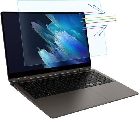 واقي شاشة مضاد للضوء الأزرق من i-Tensodo لجهاز كمبيوتر محمول Samsung Galaxy Book4 / Book3 /Book2 Pro 360 مقاس 15.6 بوصة، 2 في 1، حجب الضوء الأزرق وفلتر شاشة مضاد للتوهج in Saudi Arabia