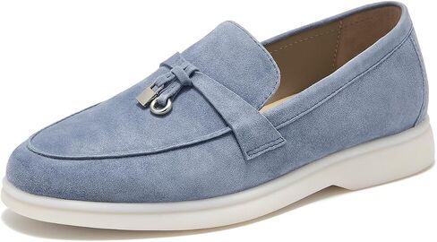 BEAU TODAY Suede Loafers Flats for Women, Women’s Slip On Penny Loafers, Leather Driving Comfortable Dress Ladies Loafers Casual Office Work Shoes in Saudi Arabia