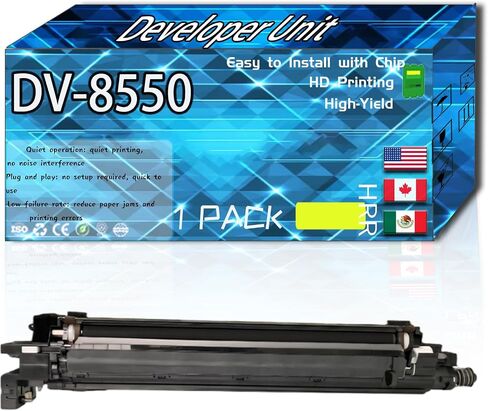 Compatible for Kyocera DV-8550 Replacement Developer Unit Used with TASKalfa 3552ci 3553ci 4002i 4003i 4052ci Printers, High Production Multiple Options (4-Pack BK/C/M/Y) in Kuwait