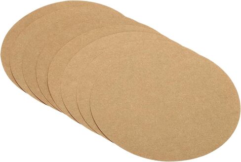 PATIKIL 5.9-inch Round Cardboard Paper, 20 Pcs 200GSM Blank Disc Circles Slices Cutouts Paper for Party Decorations DIY Craft Arts Drawing Painting Writing, Brown in Kuwait