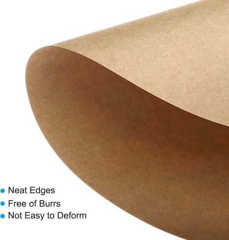 PATIKIL 5.9-inch Round Cardboard Paper, 20 Pcs 200GSM Blank Disc Circles Slices Cutouts Paper for Party Decorations DIY Craft Arts Drawing Painting Writing, Brown in Kuwait
