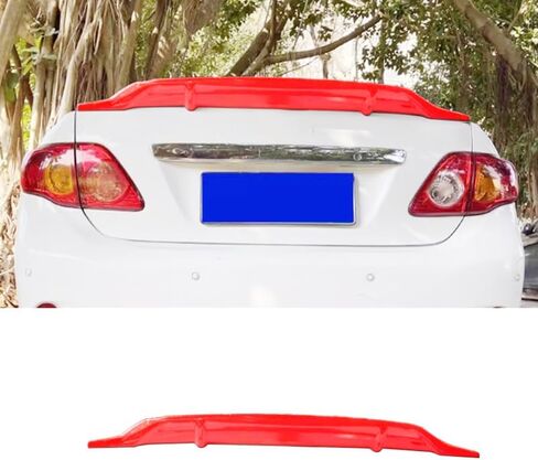 Car Accessories for Toyota Corolla 2007-2013Spoiler Rear car ABS (Red) 1PCS in Saudi Arabia