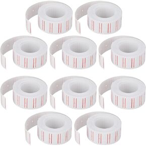 Super Z Outlet Pack of 10 Pricing Label Rolls for MX-5500 Price Gun, Paper Labels for Retail & Inventory Management, Easy-to-Read, Versatile (6000 Labels)