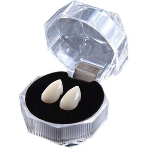 Bommy Vampire Fangs Teeth Dentures Halloween Cosplay Props for Costume Parties 13MM