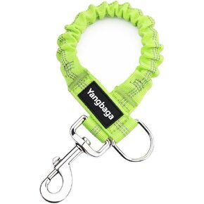 Yangbaga Dog Leash Extender, Shock Absorber Bungee Leash Attachment, Durable Nylon Dog Tie Out Extension with Stainless Steel Swivel Clips