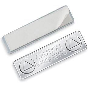 5 Pack - Super Strong Magnetic ID Badge Holder - Name Tag Backing with Sticker Adhesive - Heavy Duty Magnetic Backs for Name Badges - Easy Attachment to Clothes, Uniforms by Specialist ID