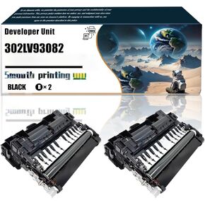 Replacement Parts Developer Unit 302LV93082 Compatible with Kyocera FS-2100DN FS-4100DN FS-4200DN FS-4300DN Printers, Contains Chip and Clear Printing (4 Pack Black)
