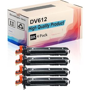 DV612 Developer Unit Compatible for Konica Minolta bizhub 552 652 C452 C552 C552DS C652 C652DS Printers, High Yield 114000 Pages, Print More Pages (3 Pack Black)