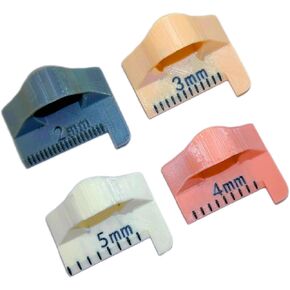 Sqsxgz Edge Sewing Lockranding Tool - 4 Sizes (2mm/3mm/4mm/5mm) for Perfect Stitching | Easy-to-Use Seam Guide Ruler for Beginners, Seniors & All Skill Levels | Ideal for Hemming & DIY Sewing Project