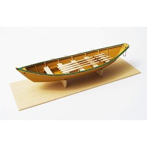 Lowell Grand Banks Dory Wooden Model Ship Kit - 1:24 Scale Plank-on-Frame Construction with Laser Cut Basswood Parts, Detailed Plans & Instructions, Display Base Included - Beginner Level