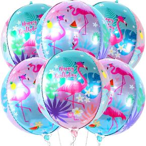 KatchOn, Huge 6Pcs Pink Flamingo Balloons - 22 Inch | Flamingo Party Decorations | Luau Party Decorations | Flamingo Birthday Party Supplies for Flamingo Birthday Decoration