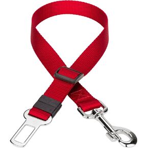 Country Brook Petz - Red Nylon Car Safety Dog Belt