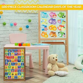 Oriental Trading Calendar Days of The Year Set, Cardboard, Multicolour, One Size